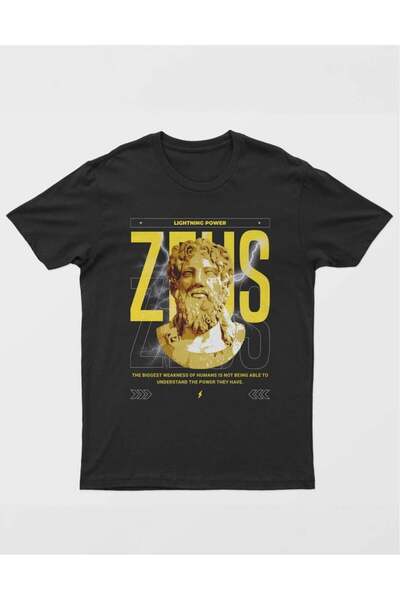 buzagi tasarım ürünleri Urban Streetwear Regular Fit Black Unisex T-Shirt