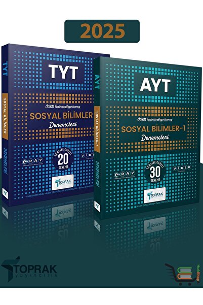 Toprak Yayıncılık 2025 AYT Sosyal Bilimler-1 ve TYT Sosyal Bilimler Deneme Seti