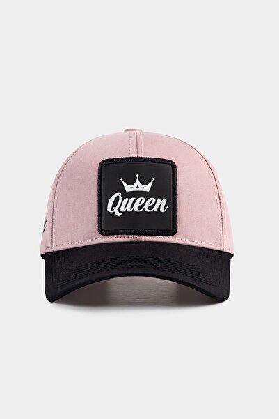 BlackBörk Šešir sa logotipom Six Queen, crno-salmon bejzbol kapa