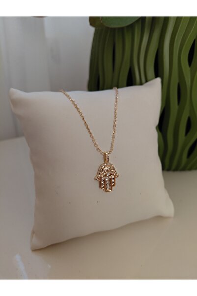 lavante butik kendini özel hisset Zirkon Taşlı Meryem ana eli fatma ana kolye...