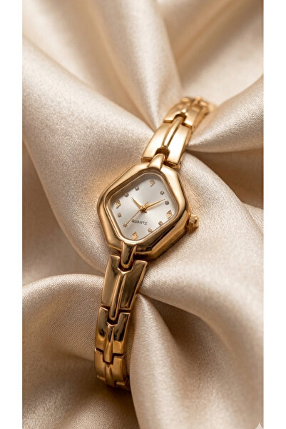 The Watch Elara Gold Kadın Kol Saati – Minimal Luxury Beyaz Kadranlı Zarif Go...