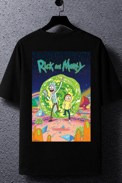 Tarzsokak Unisex Rick And Morty Baskılı T-shirt