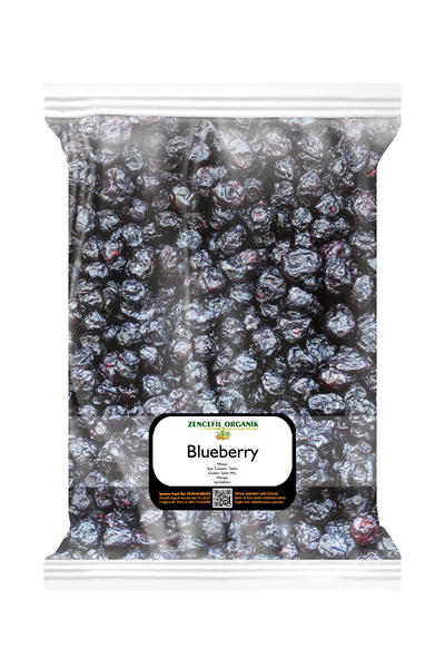 Zencefil Organik Blueberry 100 Gr. İthal Yaban Mersini Blue Berry Blubery Ori...