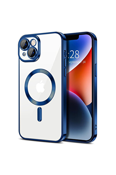 Techsuit Carcasă pentru iPhone 14 - Techsuit Luxury Crystal MagSafe - Albastr...