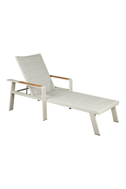 Higold Outdoor Lightweight Aluminium Frame Sun Lounger with Reclining Seat