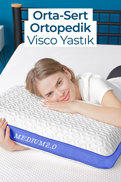 Viscofoam Εργοφωμ Γκάλαξι Μότιον Ορθοπεδικό Μαξιλάρι Βίσκο Μέτριο 2.0