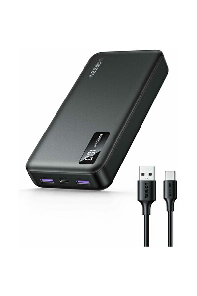 Ugreen 20.000 mAh 22.5W USB-C USB-A PD 3.0 Digital Display cablu USB-C la USB...
