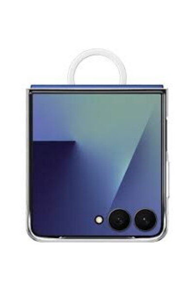 Samsung Galaxy Z Flip 7 - Husă transparentă cu protecție spate și inel, Trans...