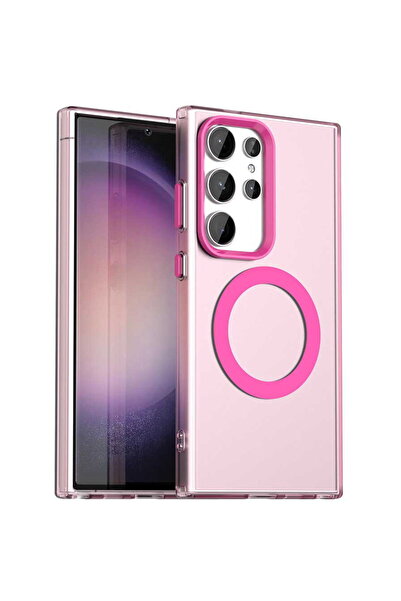 Techsuit Husă pentru Samsung Galaxy S24 Ultra - CandyCase MagSafe - Roz