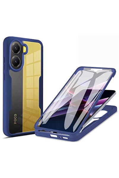 Techsuit Husa pentru Xiaomi Poco X7 Pro + Folie - ColorVerse 360 Series - Blue