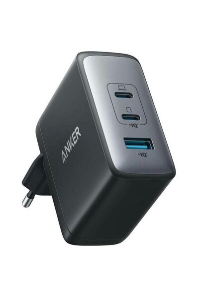 Anker 736 Nano II 100W, 2x USB-C, 1x USB-A, PowerIQ 3.0, Negru