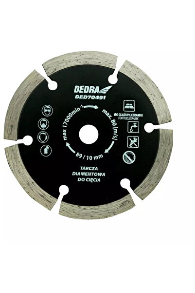 DEDRA EXIM Диск диамантен 89x10x1.2x1.8x7x6T за DED7049