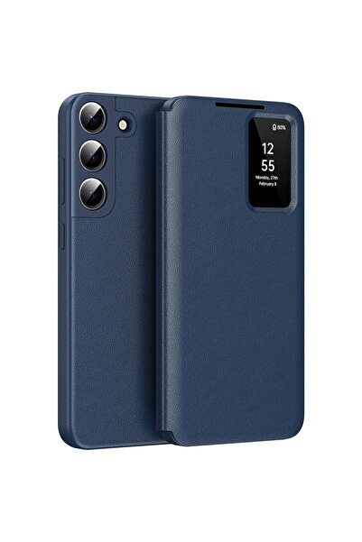 Techsuit Калъф за Samsung Galaxy S22 Plus 5G - Серия SmartView - Син