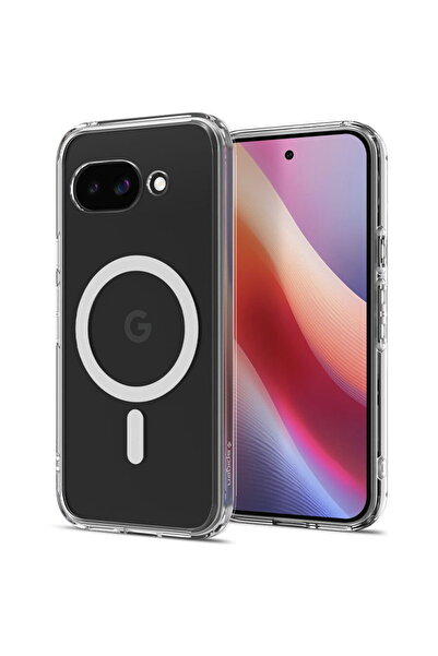 Spigen Husa pentru Google Pixel 9a - Ultra Hybrid MagSafe - Transparent / Alb