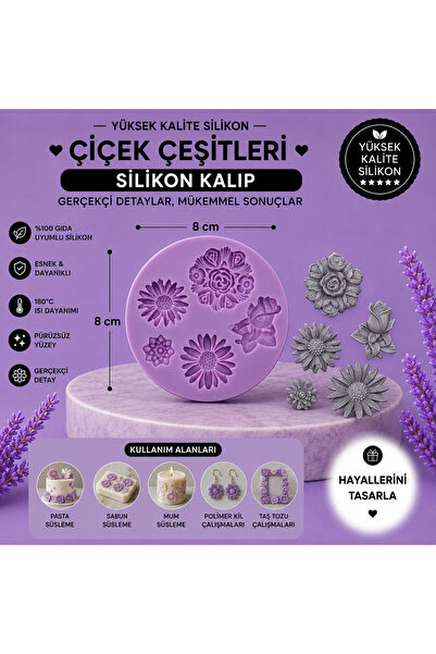 Dr.Paste Silikon Kalıp Çiçek Çeşitleri