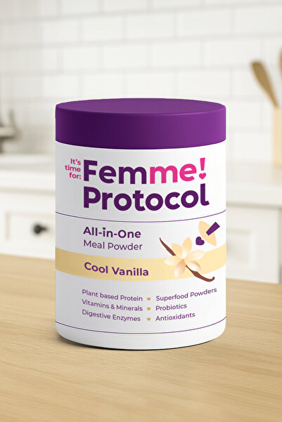 Femme Protocol All in One Öğün Tozu Cool Vanilla 600g –10 Servis