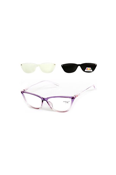 Alpin Eyewear Γυαλιά Πρεσβυωπίας Clip-on ALPIN 10644 Λιλά-+1.00-Lilac 3 σε 1 ...