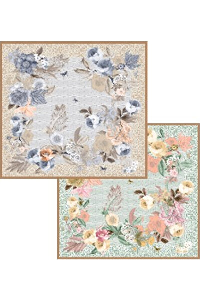 DESERTO Fashion 2026 Avantgarde serisi Çift Taraflı %100 İpek Twill Eşarp 90x90