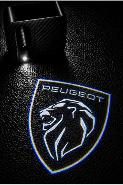 STİLİX GARAGE Peugeot Yeni Logo Araçları Kapı Altı Led Logo Mesafe Sensörlü Y...