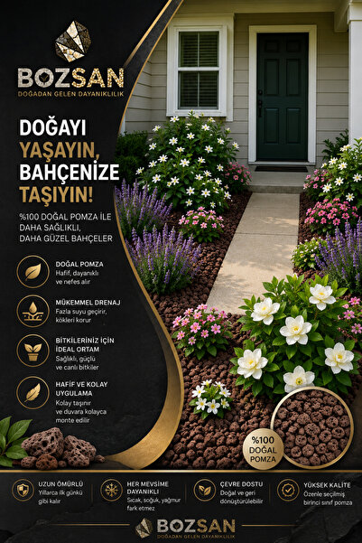 Bozsan Pomza 12-18 mm 12 Kg 15 Litre Lav Taşı Kırığı Kırmızı Akvaryum Teraryum Volkanik Ponza Cürüf