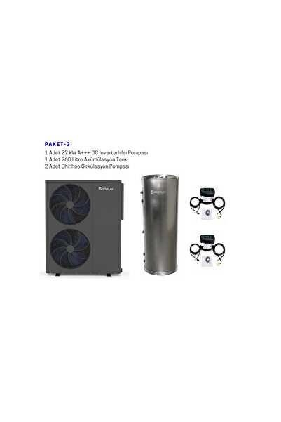 SPRSUN 22 Kw A+++ R32 Dc Inverterlı Isı Pompası Kurulum Paketi-2