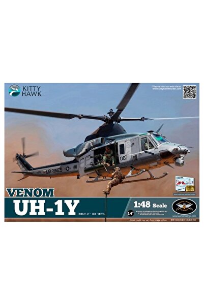 Kittyhawk Kitty Hawk 80124 1/48 Ölçek, UH-1Y Venom, Askeri Helikopter Plastik...
