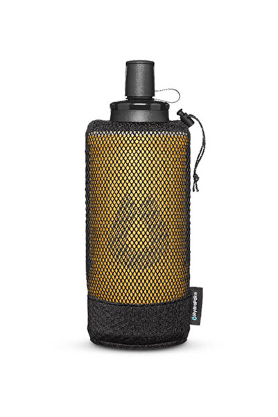Hydrapak طقم قارورة PackFlask سعة 500 مل (ذهبي أصفر)، قارورة قابلة للطي خفيفة...