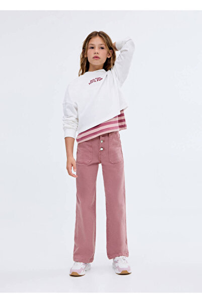 MANGO Kids παντελόνι culotte με τσέπες