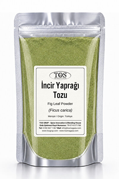 TOS The Organic Spices İncir Yaprağı Tozu 100 gr (1. Kalite) Ficus carica / F...