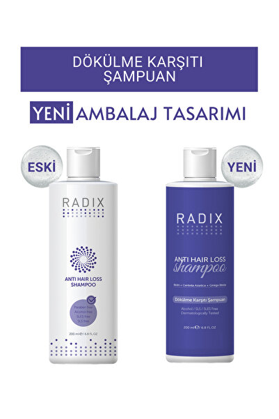 Radix Saç Dökülme Karşıtı Şampuan - Anti Hair Loss Shampoo 200 Ml 8681877436219