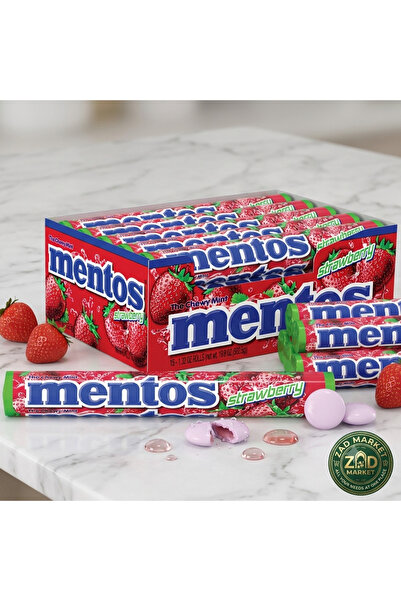 Mentos Mentos Fresh Strawberry Flavor Candy - Value Pack 24*29.7g
