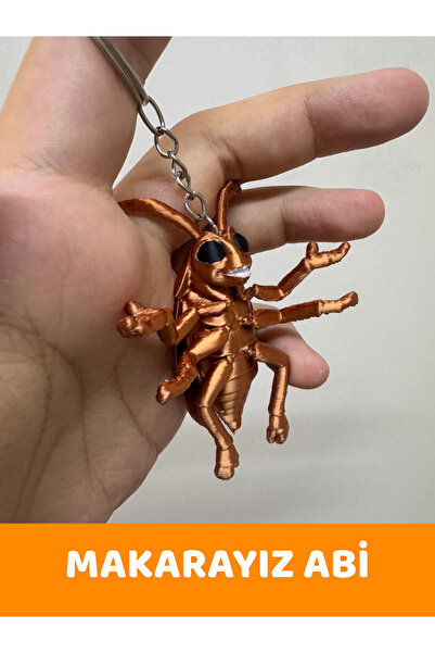 Kumage 3D Makarayız Abi Böcek Çanta Charmı - Anahtarlık