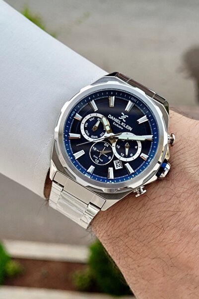 Daniel Klein Kadranı Lacivert Kordonu Silver Renk Fonksiyonları Aktif 24 Ay G...