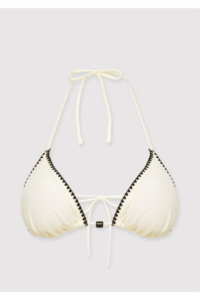 Mavi Boncuk Detaylı Üçgen Bikini Üstü 1914066-70053