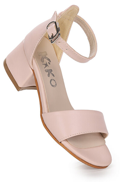 Kiko Kids Sheila Skin Daily Fata Sandale Cu Toc 4 Cm Pantofi Rochie De Seara