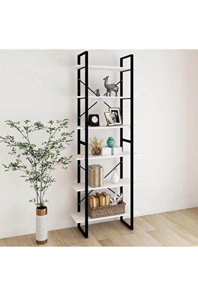 Concept Dulap înalt, alb, 80x30x210 cm, lemn masiv de pin