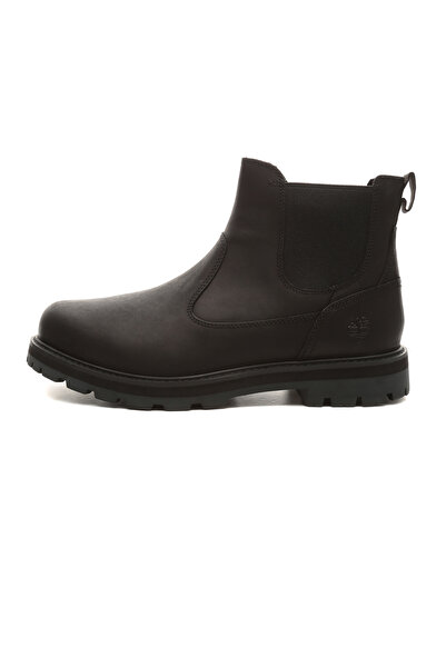 Timberland Siyah Erkek Deri Bot BRITTON ROAD MID CHELSEA BOOT
