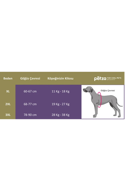 Petza Orta ve Büyük Irk Köpek Mont - Hidra