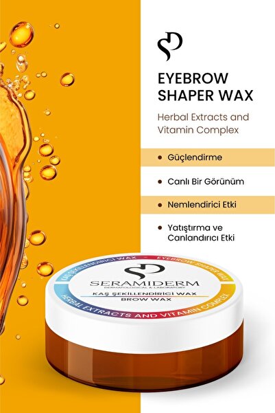 SERAMİDERM Dermatological & Laboratory Besleyici Kaş Sabitleyici Kaş Şekillendirici Wax 50 ml