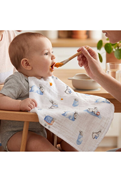 DEUX LAPINS 100% Baby Lapin 5-Piece Baby Muslin Shoulder Diaper