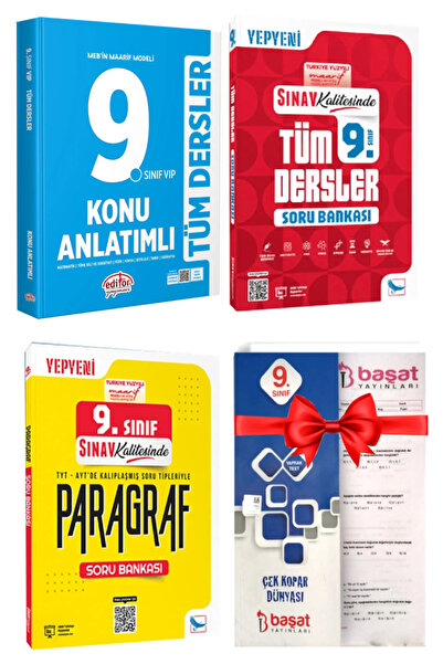 Sınav Yayınları 9. Sınıf Tüm Dersler Konu Anlatımlı+ Soru Bankası+ Paragraf S...