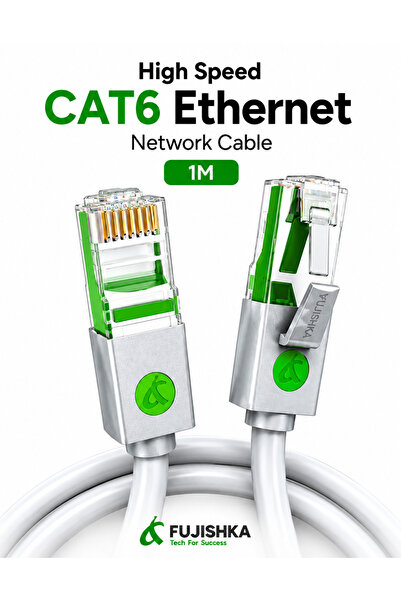 FUJISHKA High Speed CAT6 Ethernet Cable 1M - RJ45 LAN Cable for Router, Modem...