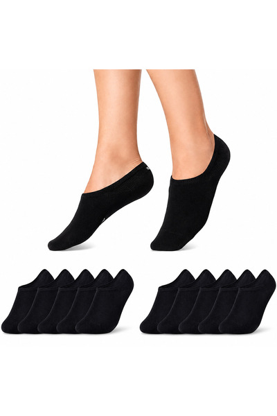 Lvari Unisex 10 Pairs Cotton Invisible Seamless Sneaker Socks Black - Sneaker...