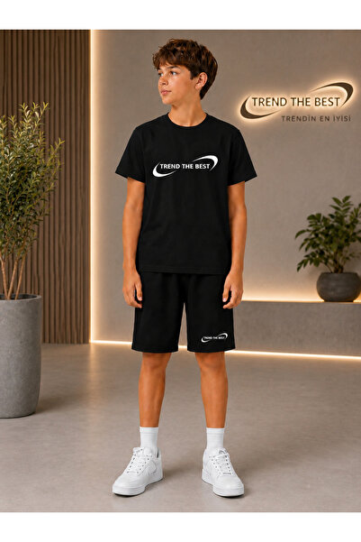 TREND THE BEST Trendin En İyisi Summer Trend the Best Brand Printed Boys' Sho...