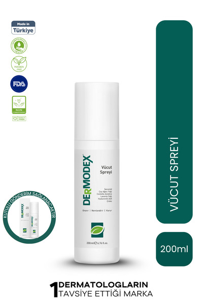 DERMODEX Vücut Koruma Spreyi - Çay Ağacı ve Centella İçeren Bakım 200 ml