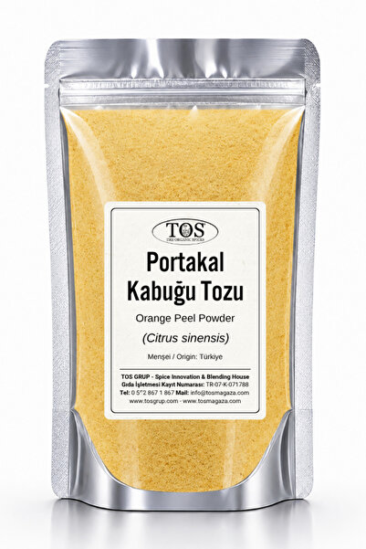 TOS The Organic Spices Portakal Kabuğu Tozu 100 gr (1. KALİTE) Citrus Sinensi...
