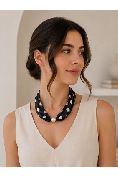alinastore İNCİLİ MIKNATISLI YENİ TARZ KADIN FULAR