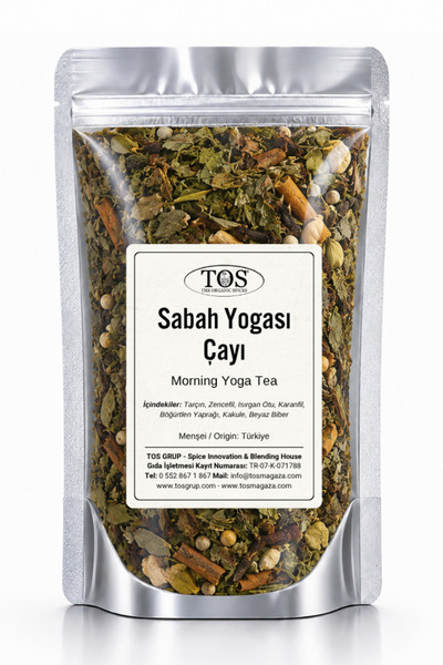 TOS The Organic Spices شاي اليوجا الصباحي - 100 جرام، الأول جودة