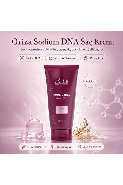 oriza Sodium DNA Serisi Saç Kremi | Onarıcı, Besleyici ve Yumuşatıcı