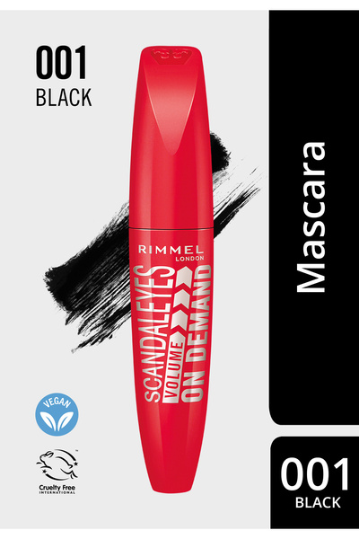 RIMMEL LONDON Scandaleyes Clean Volume On Demand Volumising Mascara, Long-Las...